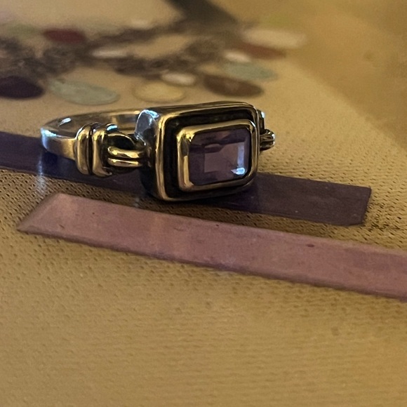 Silpada Sterling Silver and Faceted Amethyst 
Ring - Picture 6 of 14